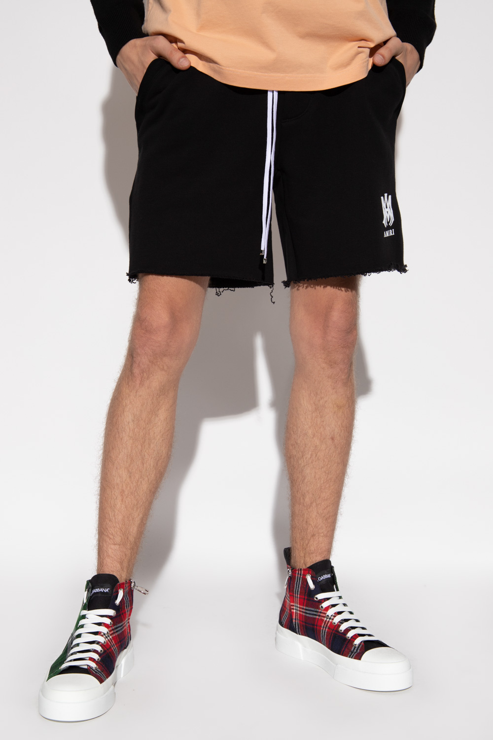 Black Sweat shorts with logo Amiri Vitkac Italy